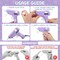 8 Pieces Mini Glue Gun for Class Project, Macaron Color Hot Melt Gun with 40 Glue Sticks, Low Temp Glue Gun with Burn Protection for Kids School DIY Arts Project Home Quick Repairs, 20 W